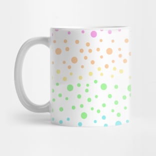 Pastel Rainbow Polka Dots Mug